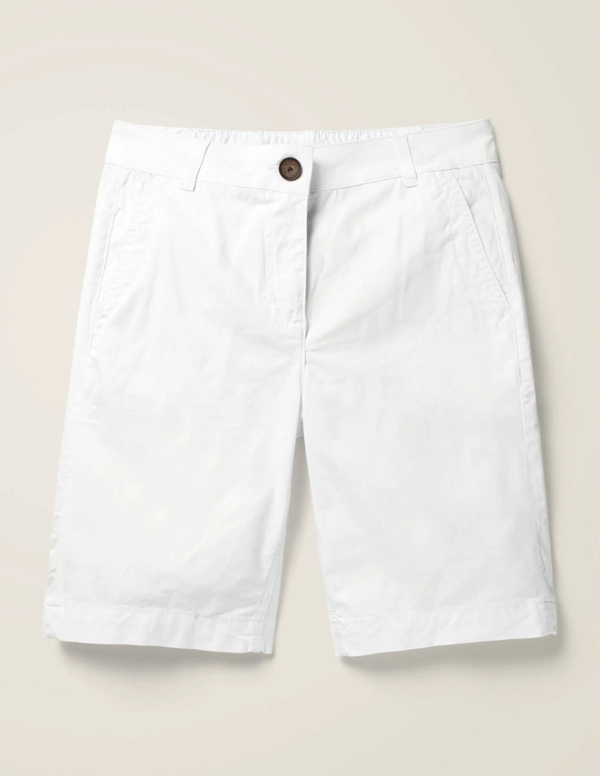 Daisy Chino Shorts-White