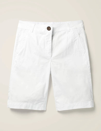 Daisy Chino Shorts-White