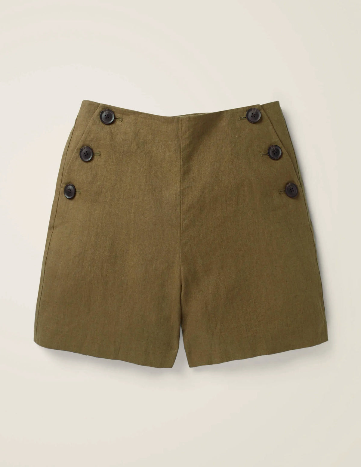 Falmouth Linen Shorts-Classic Khaki