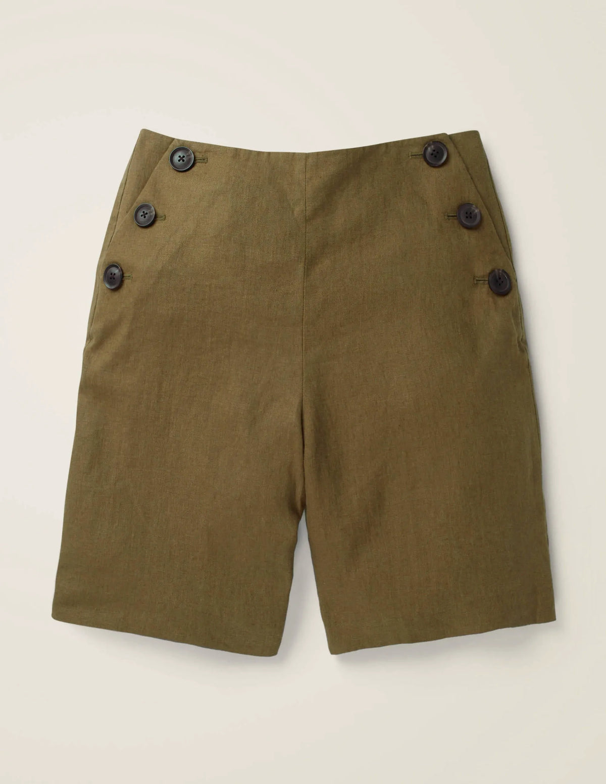Falmouth Linen Shorts-Classic Khaki