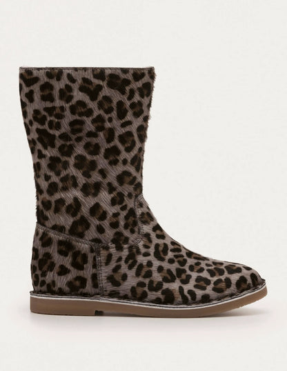 Tall Boots-College Navy Leopard