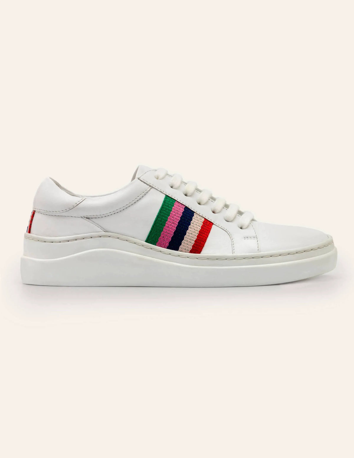 Maria Comfort Sneakers-White/Multi Stripe