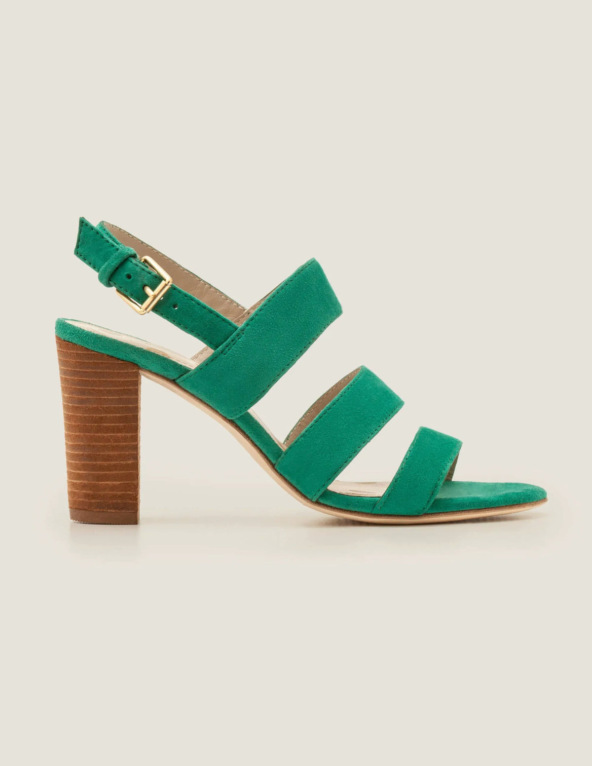Samantha Heeled Sandals-Forest Green