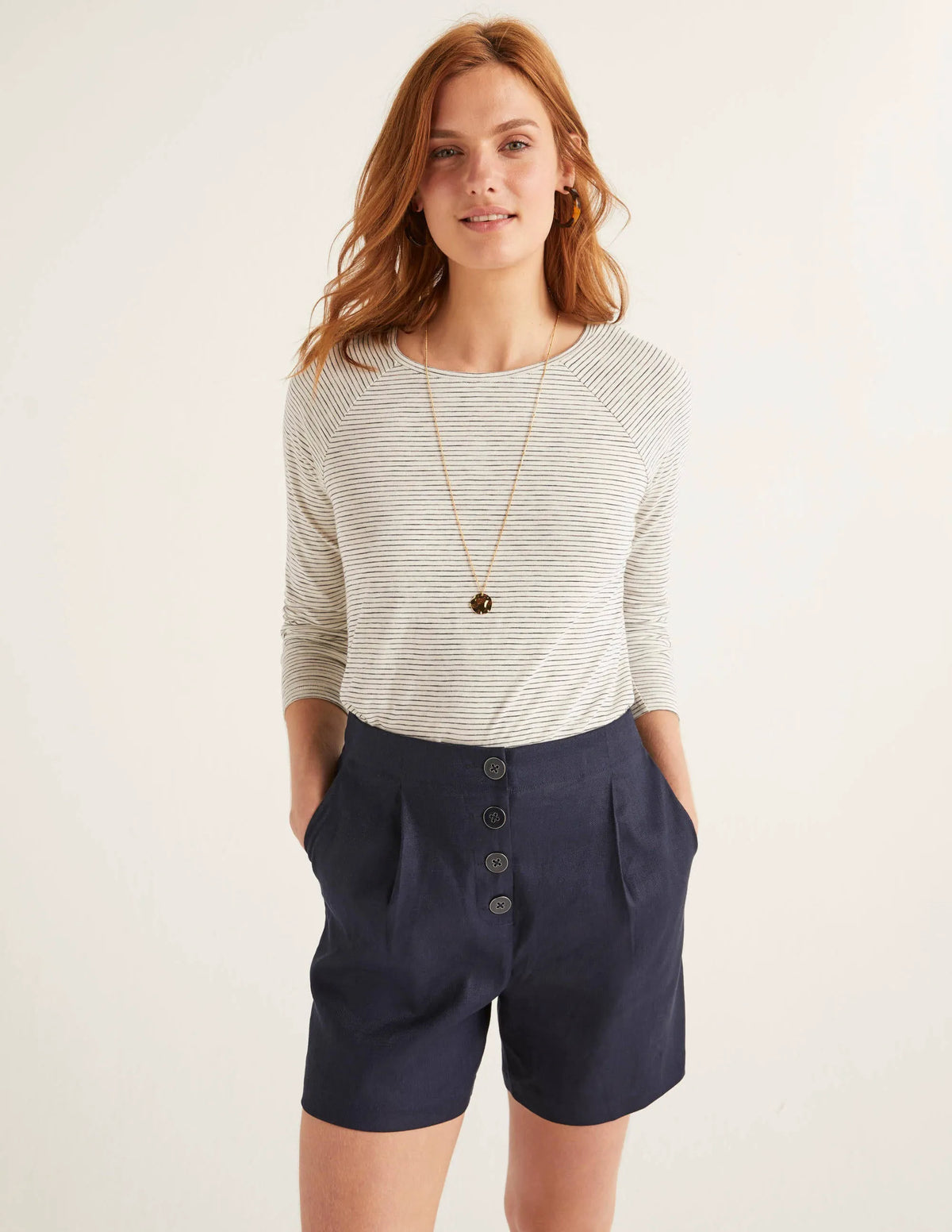 Bamburgh Shorts-Navy