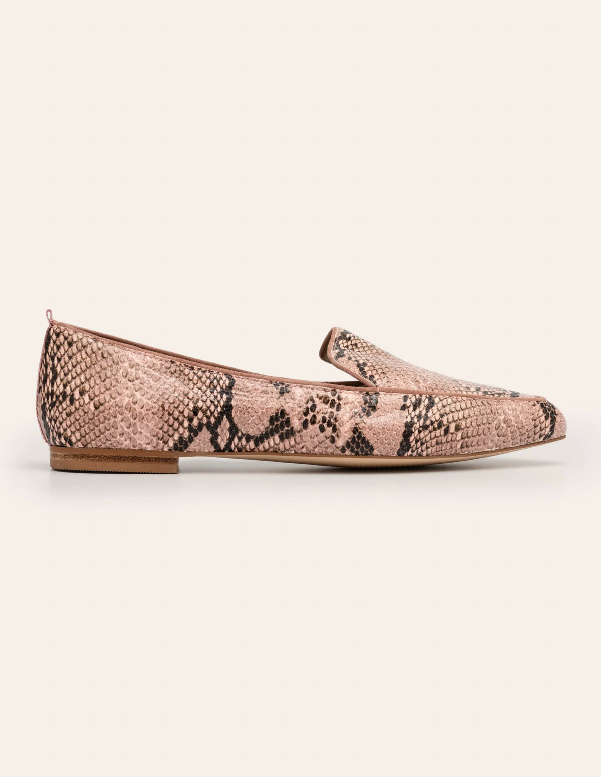 Emma Flexi Sole Shoes-Antique Pink Multi Snake