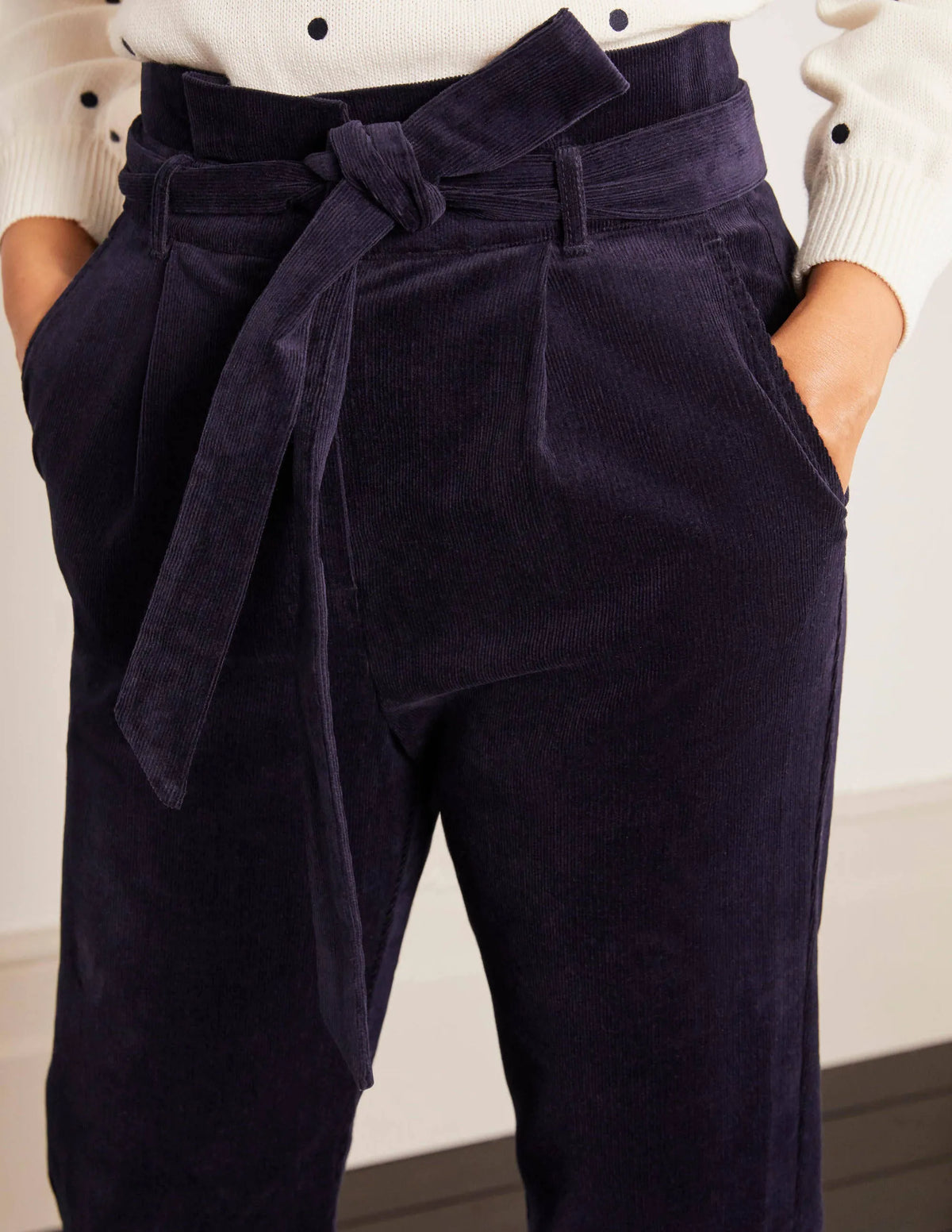 Chiswick Cord Pants-Navy