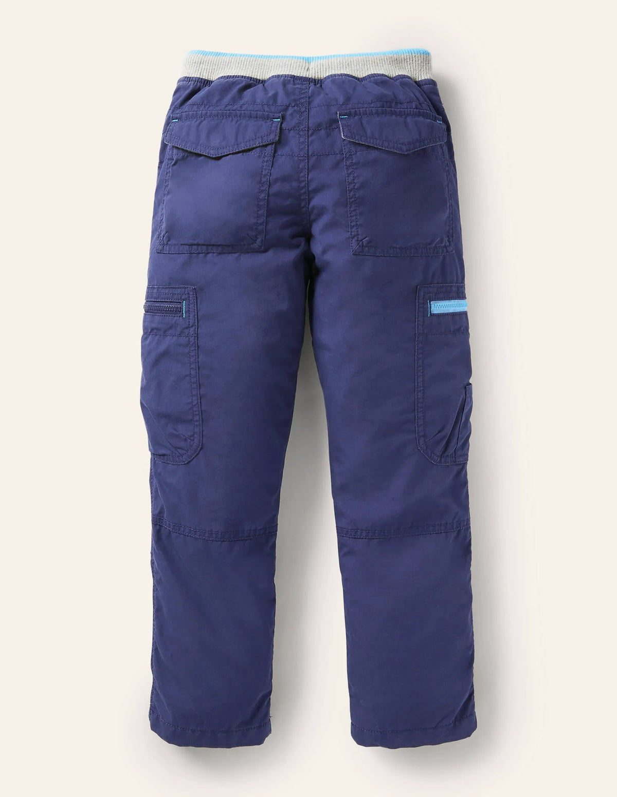 Cosy Lined Cargo Pants-College Navy