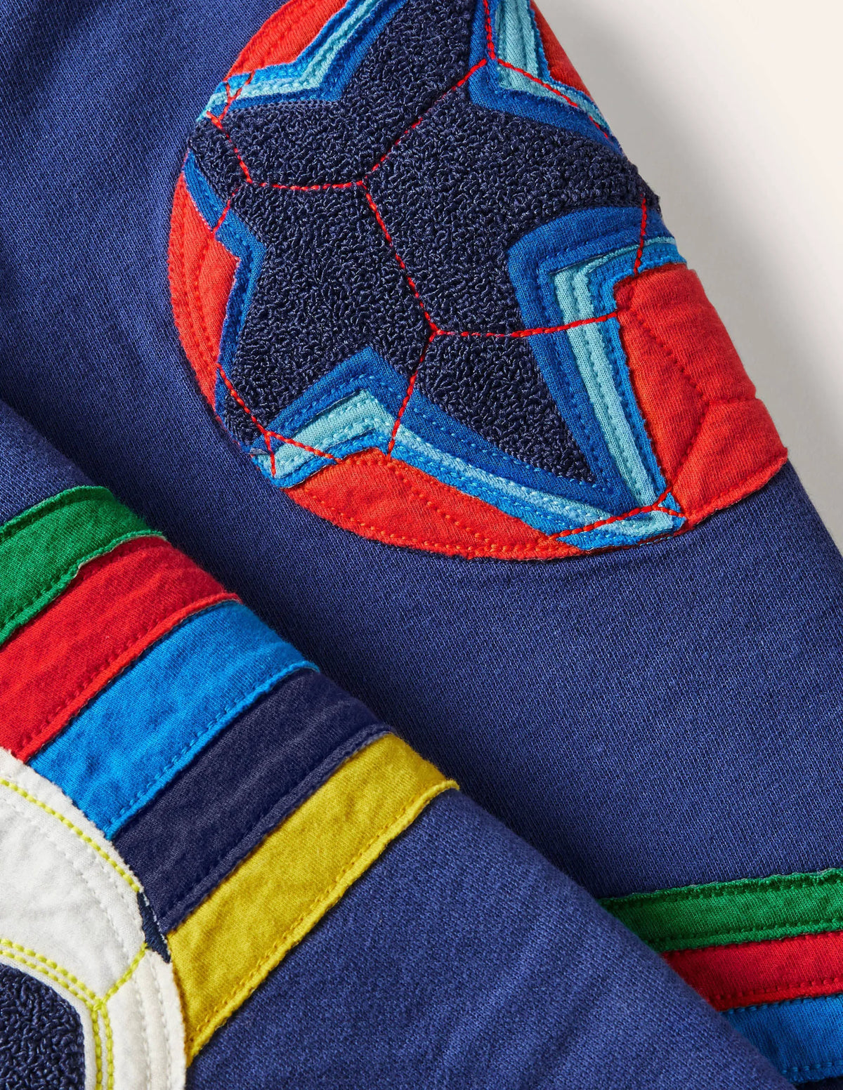 Appliqué Joggers-Starboard Blue Football
