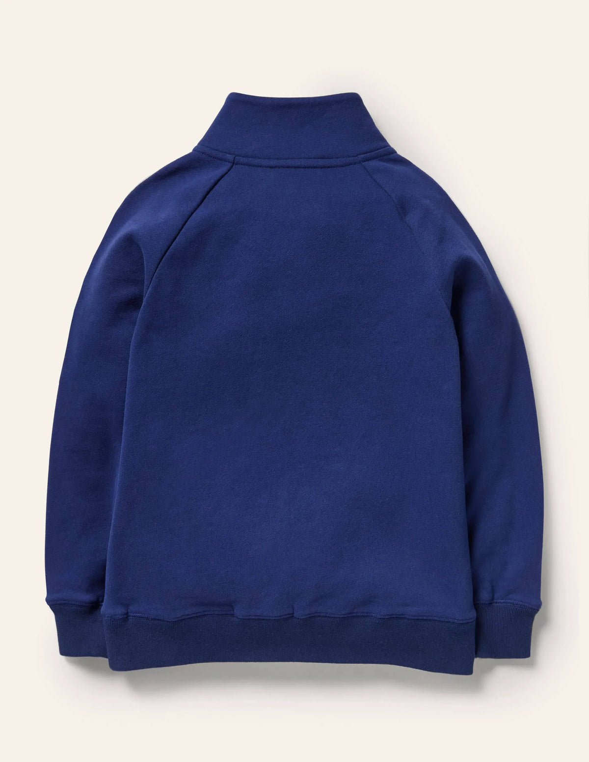 Cosy Appliqué Half-zip Sweater-Starboard Blue Space