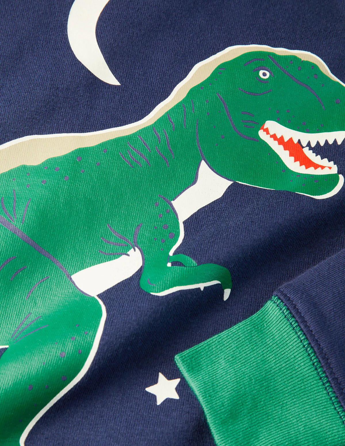 Snug Glow-in-the-dark Pajamas-College Navy Dinosaur