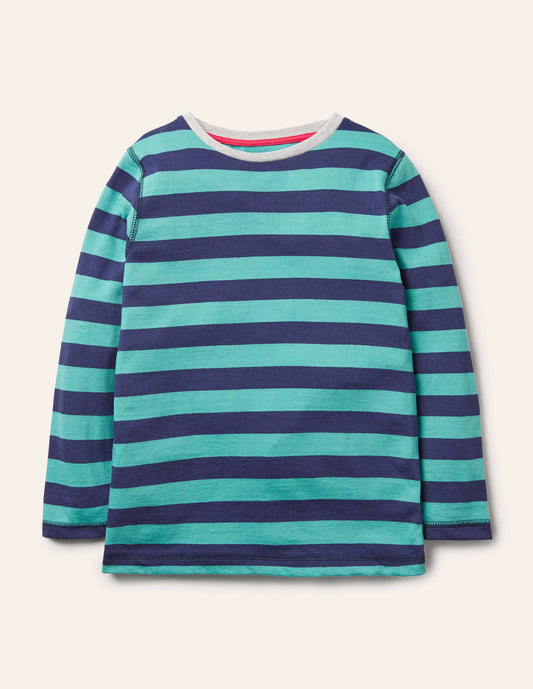 Supersoft Long-sleeved T-shirt-Brook Blue/Navy