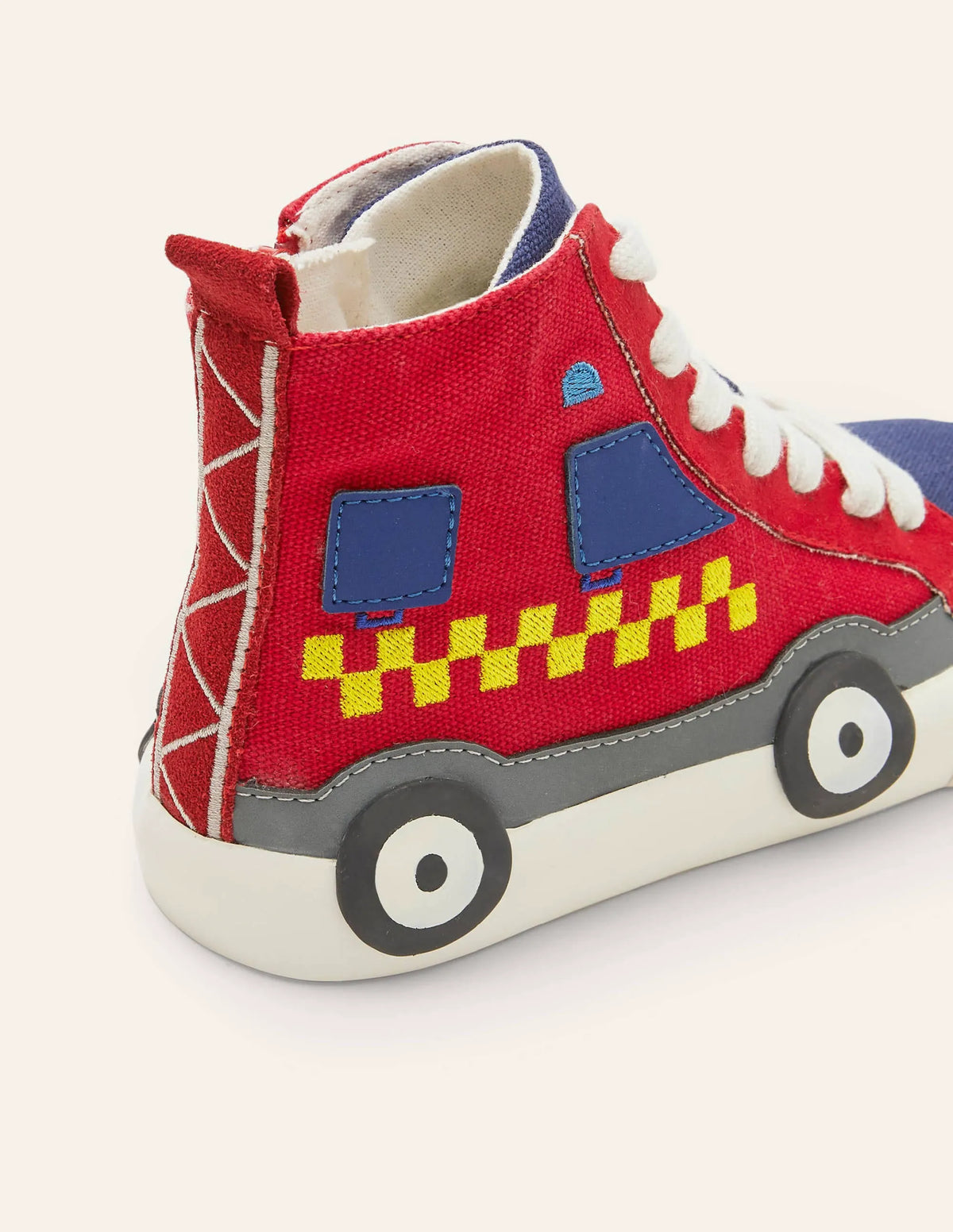 Novelty High Tops-Red Fire Engine