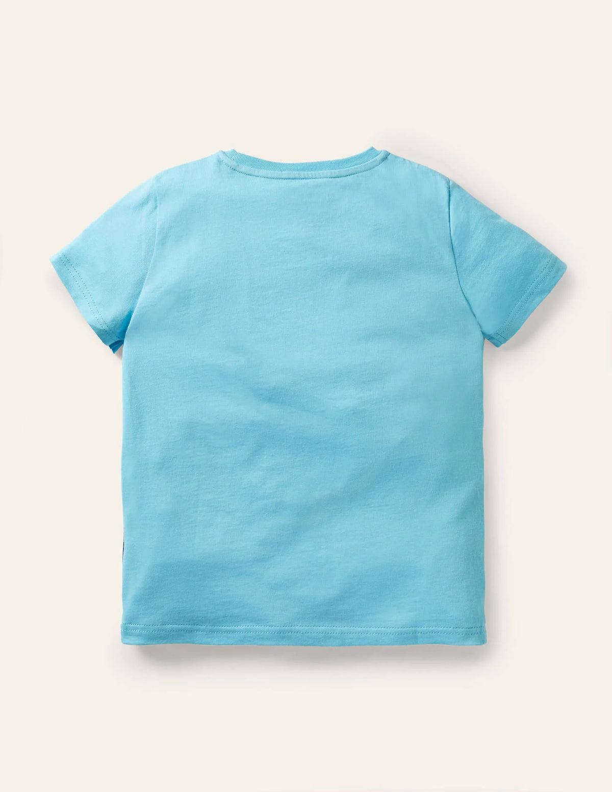 Lift-the-flap Beach T-shirt-Aqua Blue Pirate Ship
