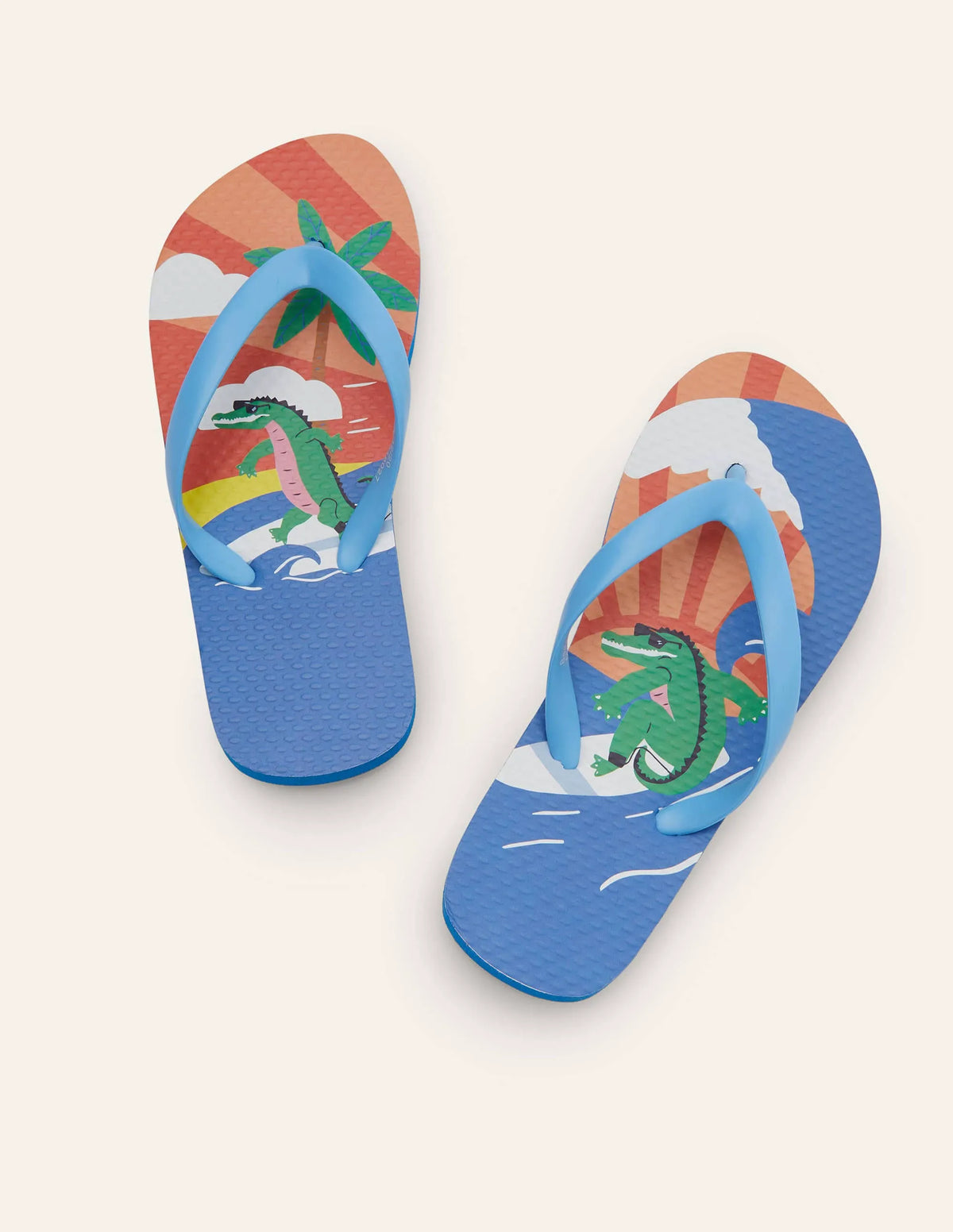 Flip Flops-Multi Crocodile