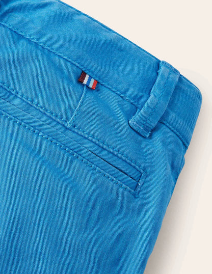 Chino Stretch Pants-Moroccan Blue