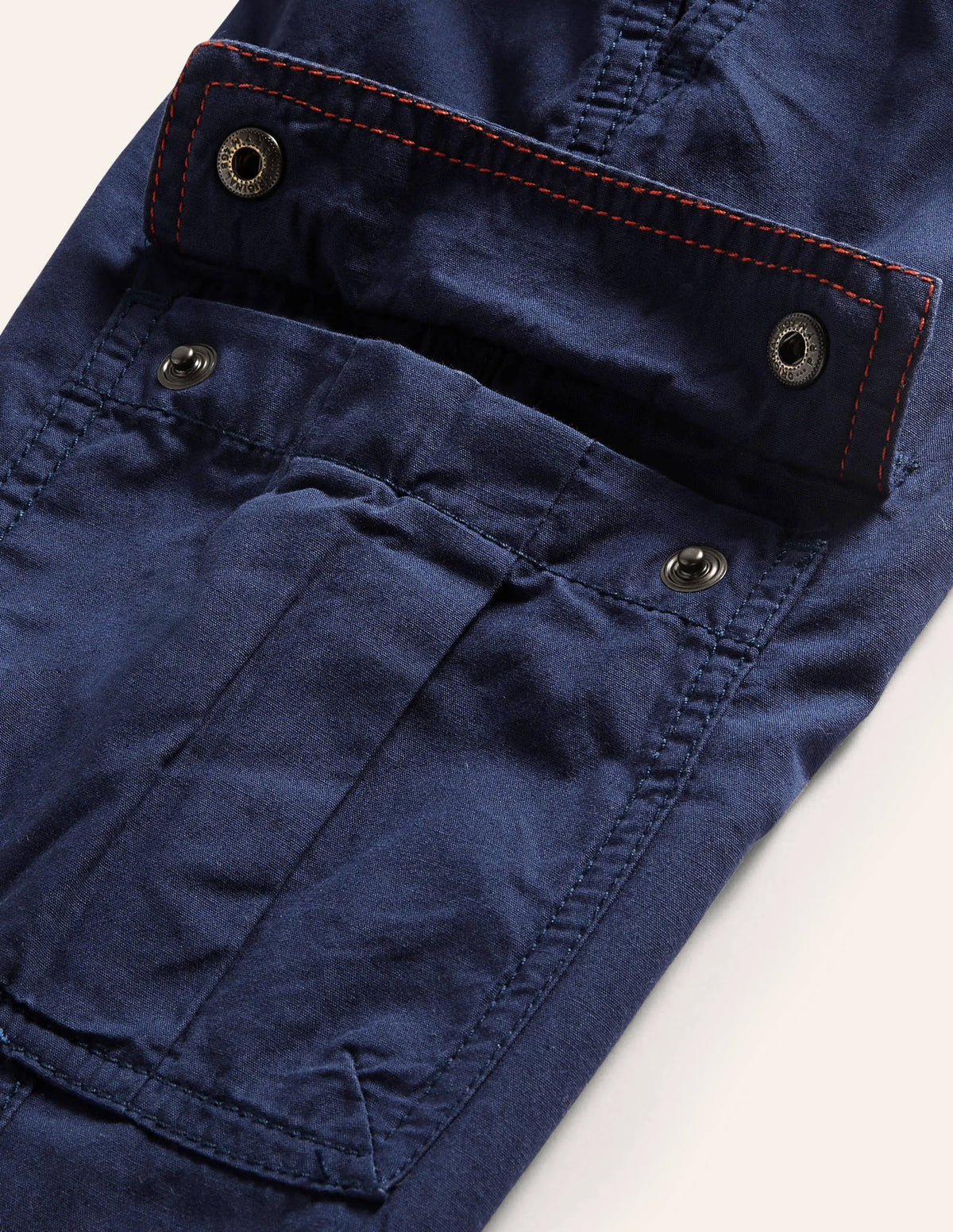 Lined Utility Cargo Pants-College Navy
