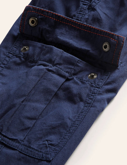 Lined Utility Cargo Pants-College Navy