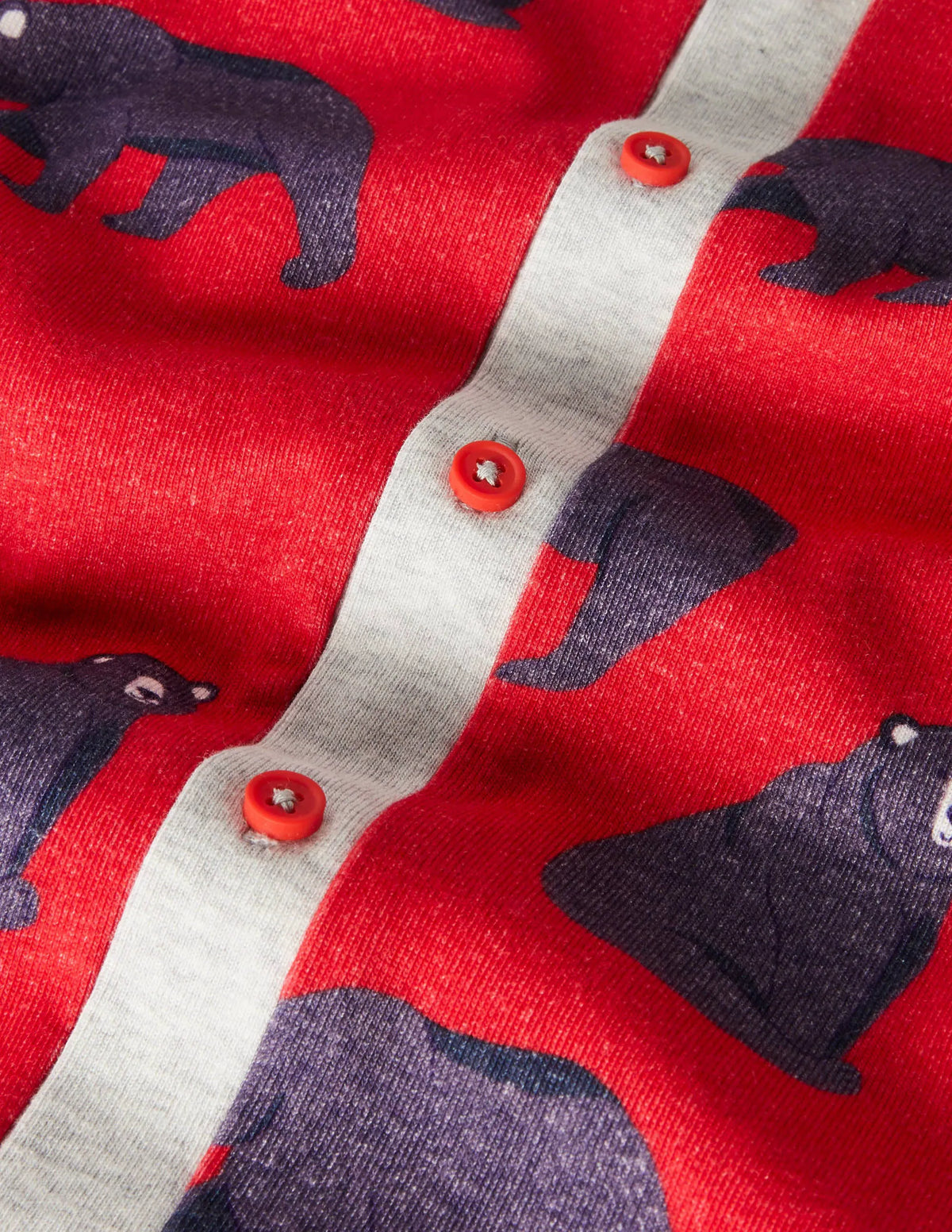 Cosy Sleep All-in-one-Rockabilly Red Bears