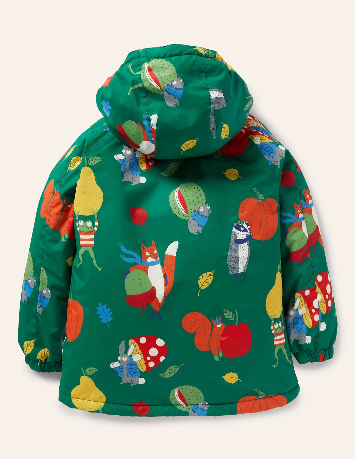 Cosy Sherpa-lined Anorak-Forest Green Bonkers Conkers