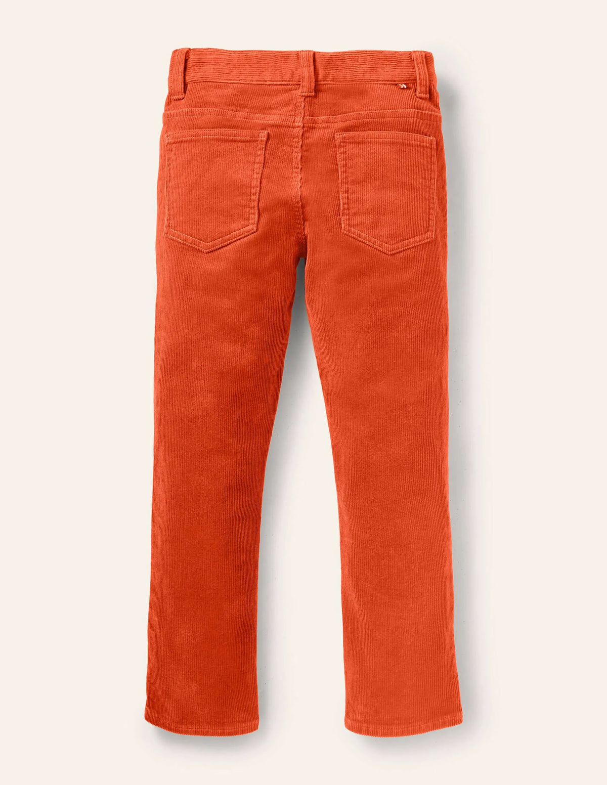 Slim Cord Stretch Pants-Autumn Maple Orange