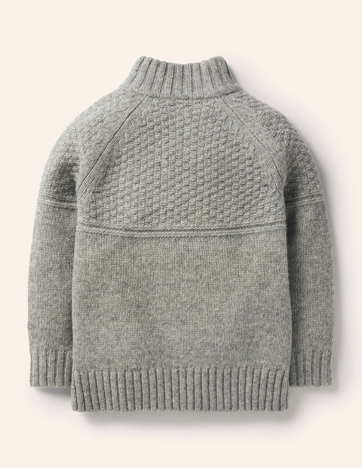 Half-zip sweater-Grey Marl