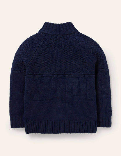 Half-zip sweater-College Navy