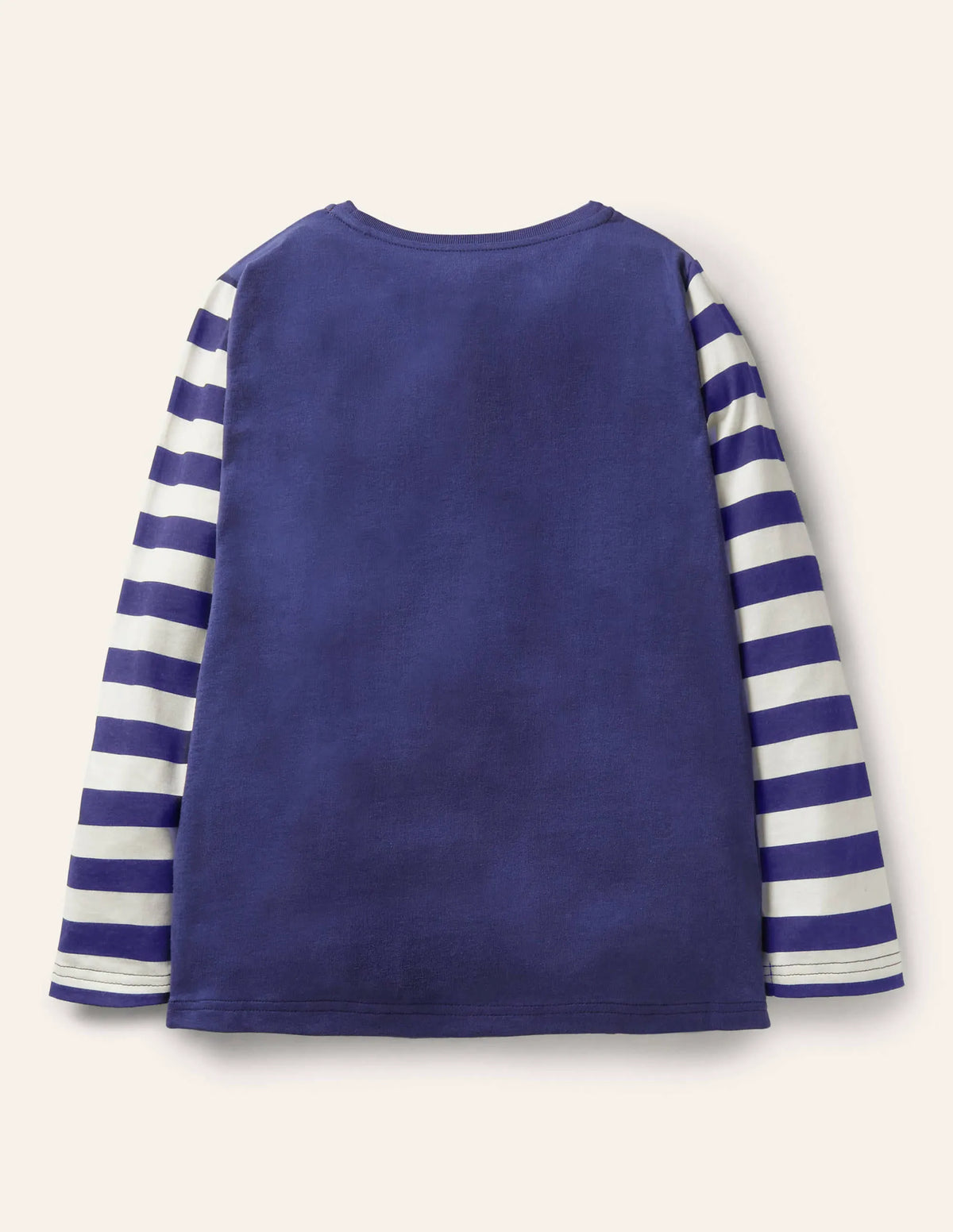 Woodland Appliqué T-shirt-Starboard Blue Squirrel Leaves