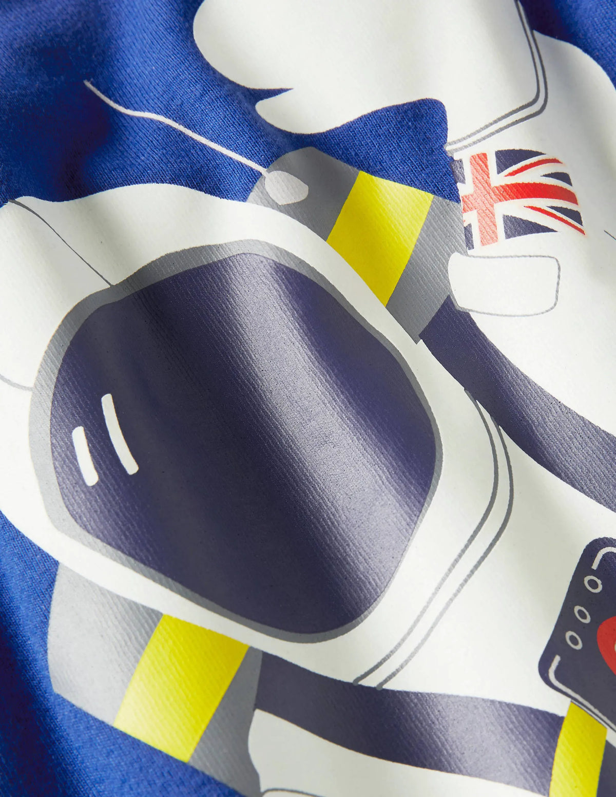 Snug Glow-in-the-dark Pajamas-Brilliant Blue Astronaut