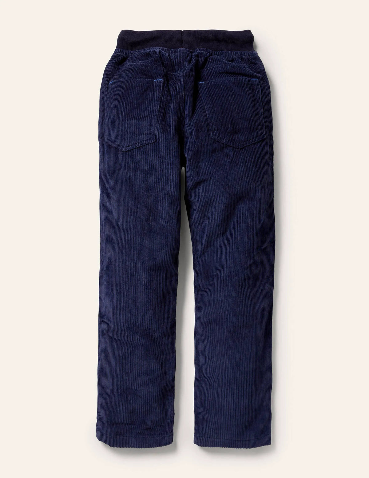 Cosy Lined Cord Pants-College Navy