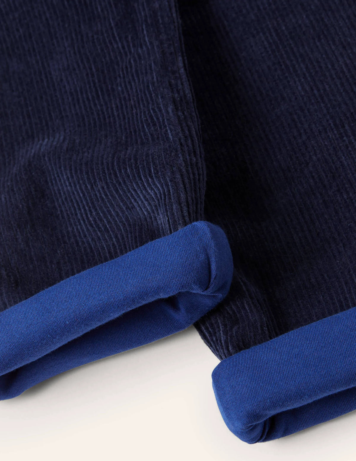Cosy Lined Cord Pants-College Navy
