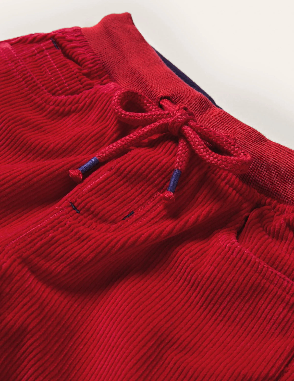 Cosy Lined Cord Pants-Rockabilly Red