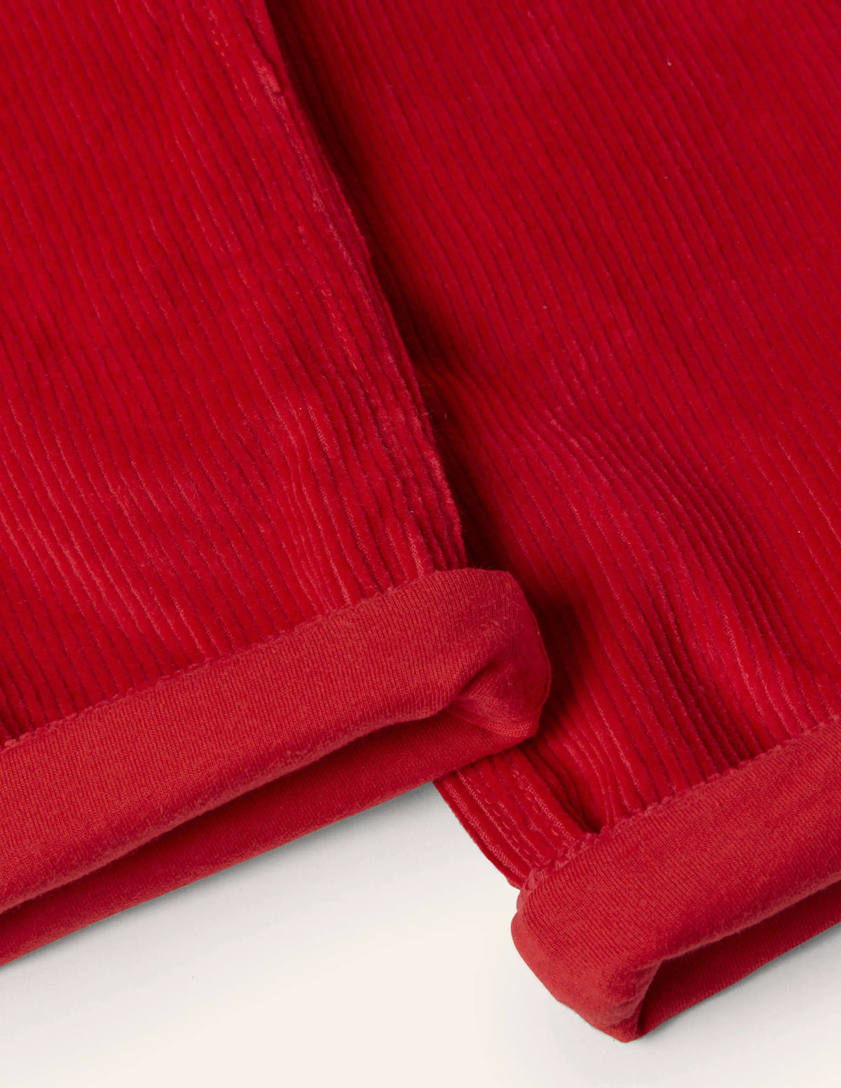 Cosy Lined Cord Pants-Rockabilly Red