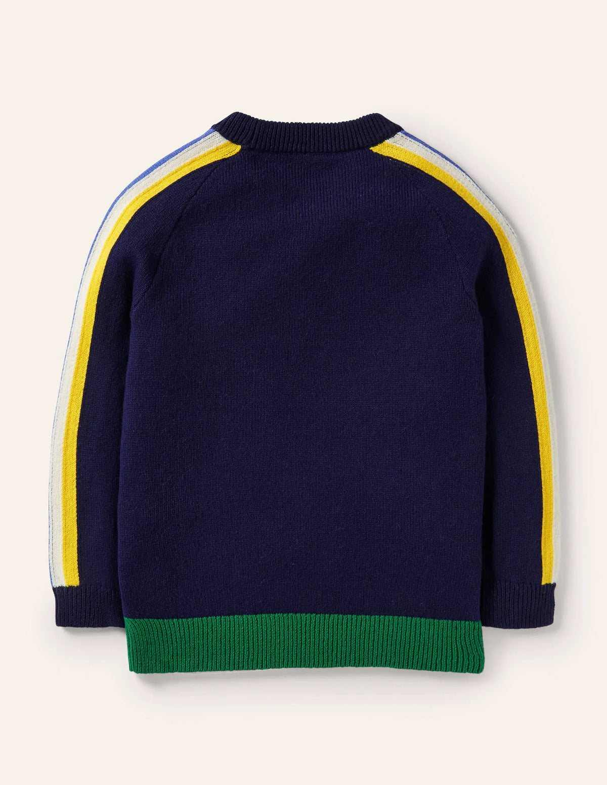 Graphic Dragon Crew Sweater-College Navy Rainbow Castle
