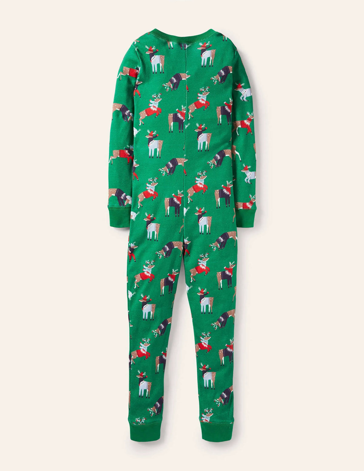 Cosy Sleep All-in-one-Forest Green Reindeer