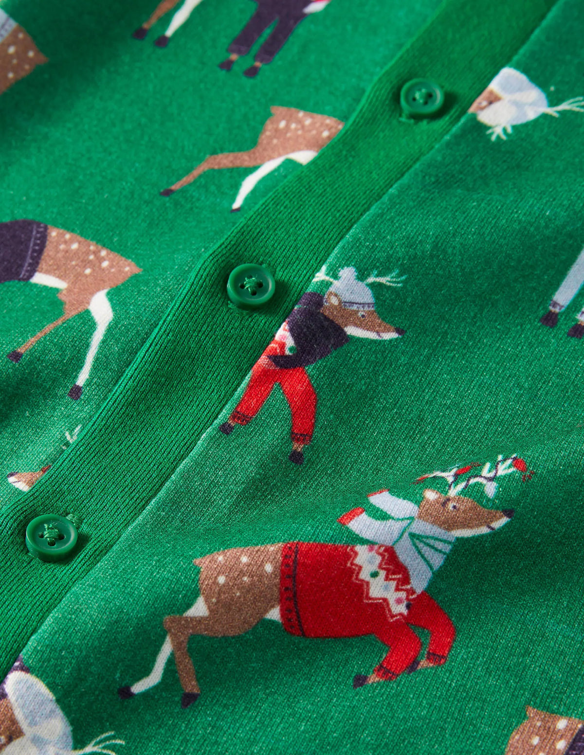 Cosy Sleep All-in-one-Forest Green Reindeer