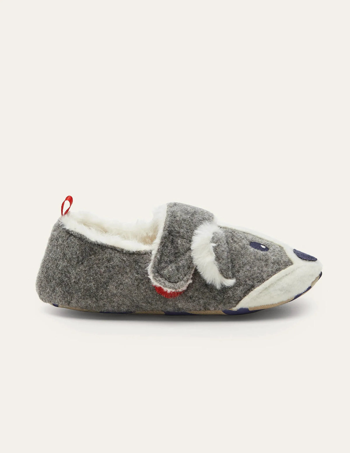 Felt Badger Slippers-Grey Marl