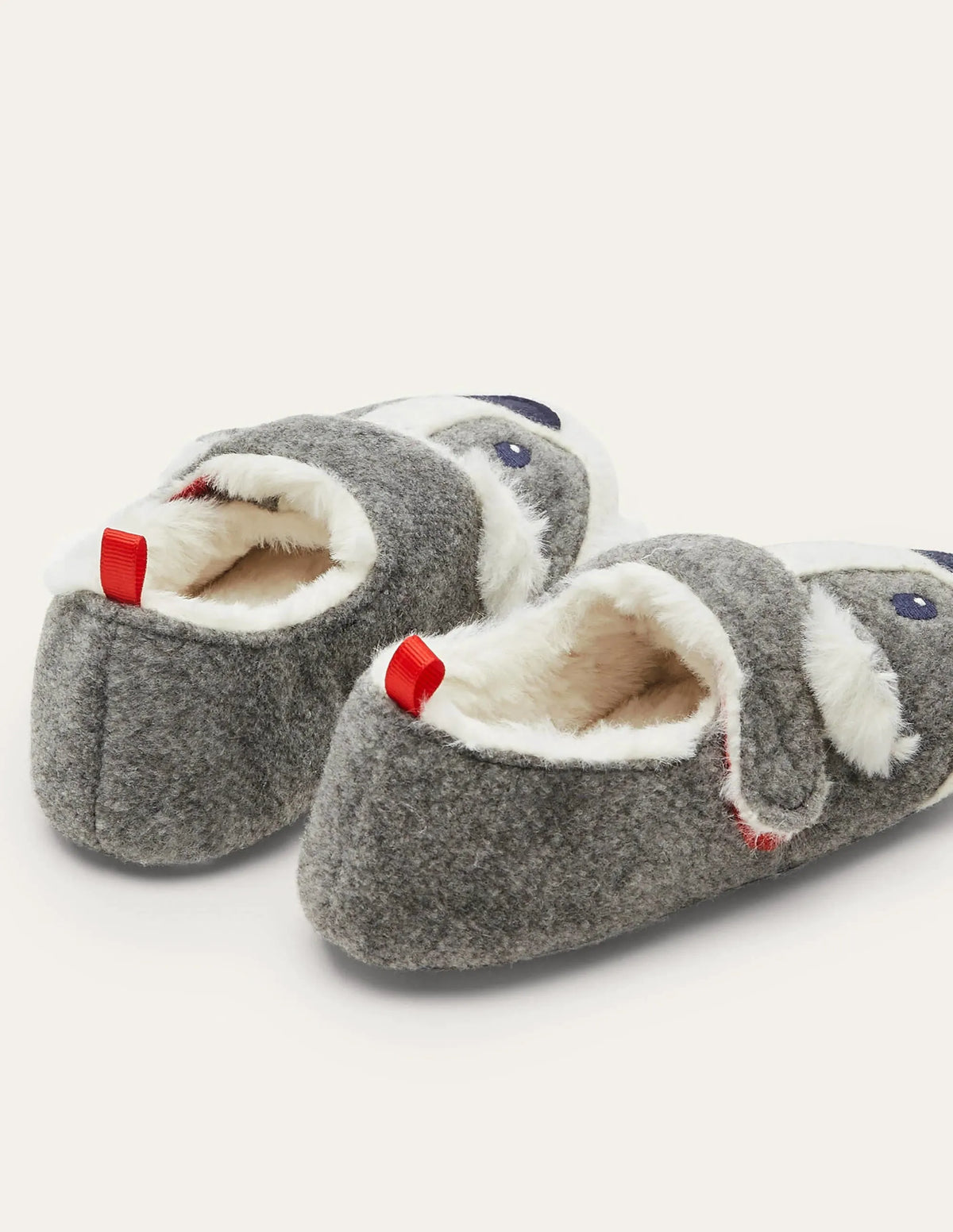 Felt Badger Slippers-Grey Marl