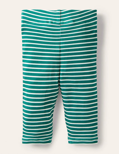 Baby Leggings-Sardinia Green/Ivory