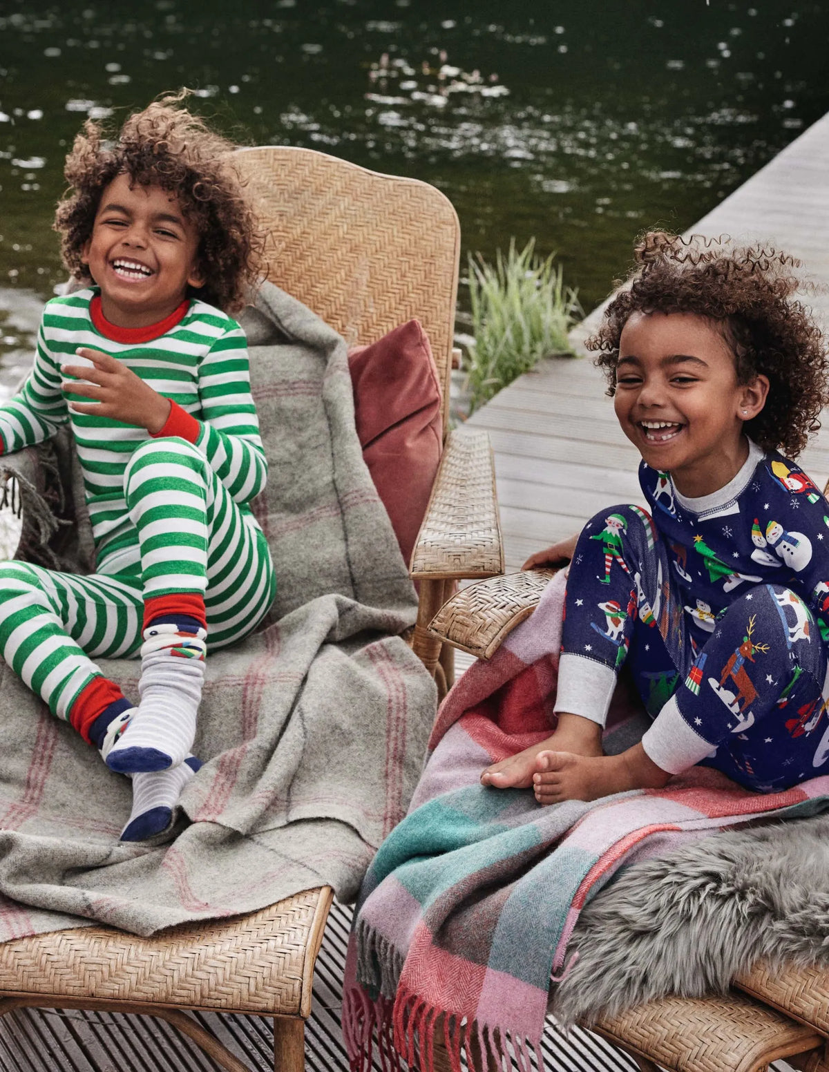 Twin Pack Snug Pajamas-Starboard Festive Friends