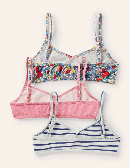 Crossover Training Bra 3 Pack-Multi Floral Spot