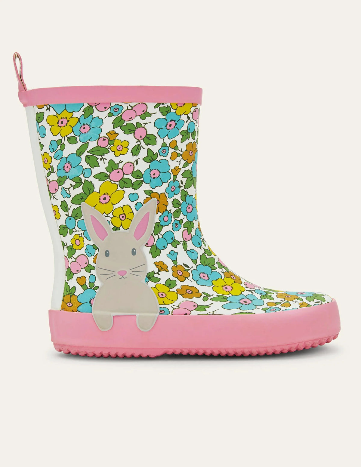 Fun Wellies-Floral Bunny