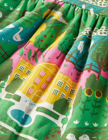 Jersey Sweatshirt Dress-Multi Country House