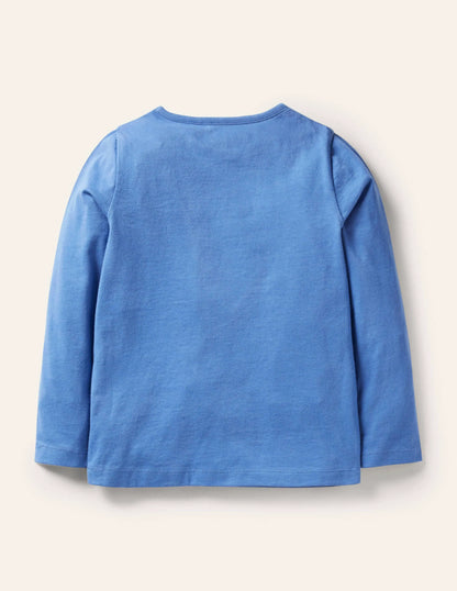 Superstitch T-shirt-Elizabethan Blue Bunnies