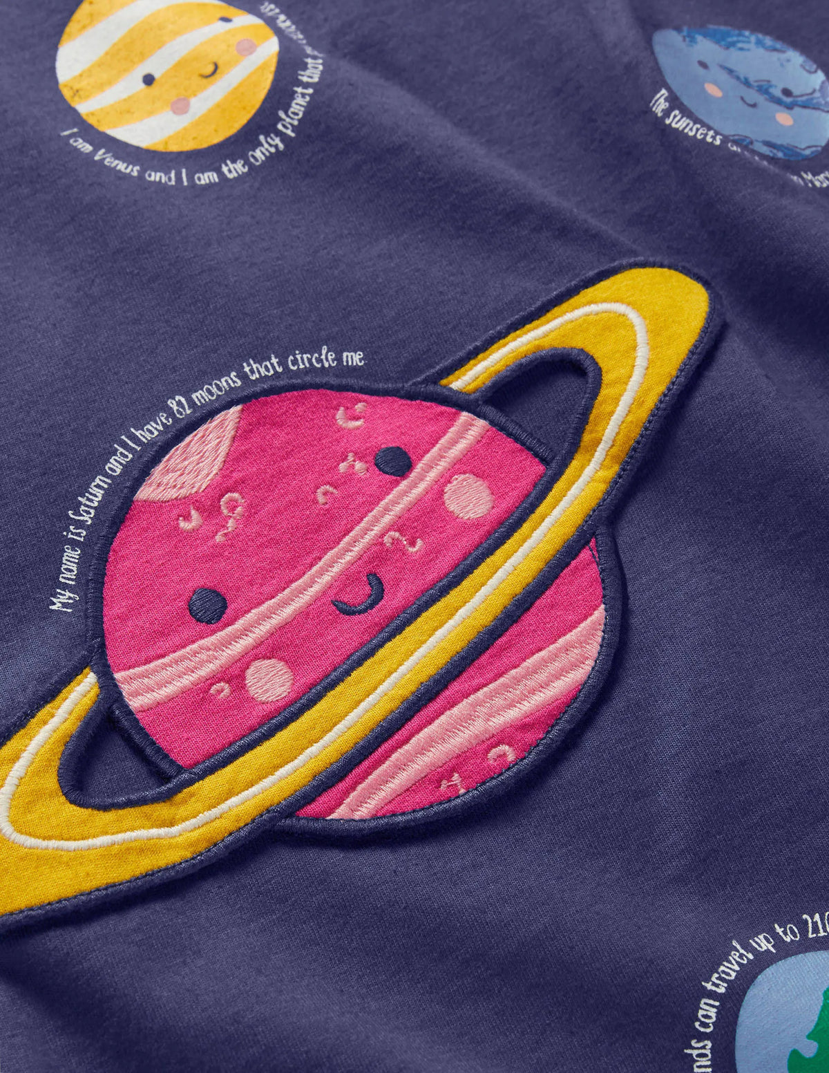 Appliqué Pocket Tunic-Starboard Blue Planets