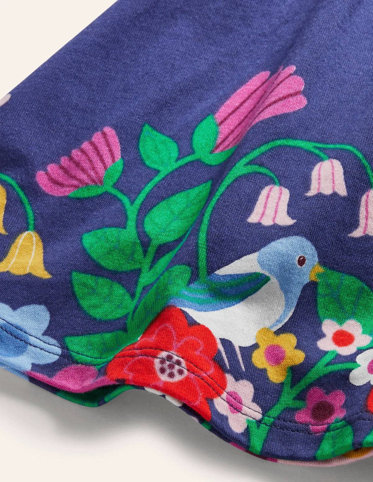 Jersey Skort-Multi Garden Birds