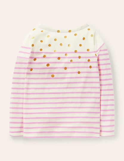 Fun Breton-Ivory/Lilac Gold Spot