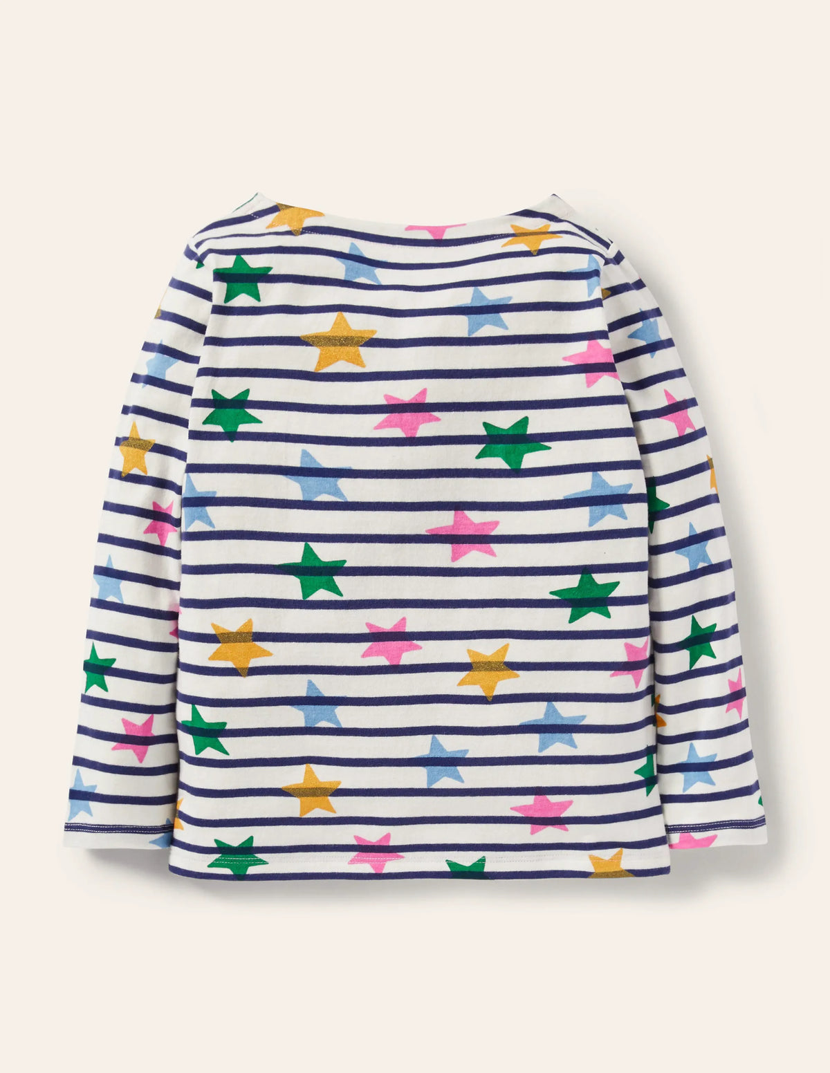 Fun Breton-Ivory/Navy Multi Stars