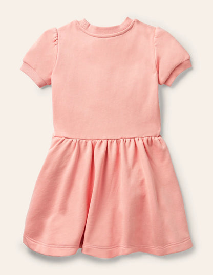 Rainbow Sweatshirt Dress-Boto Pink Rainbow