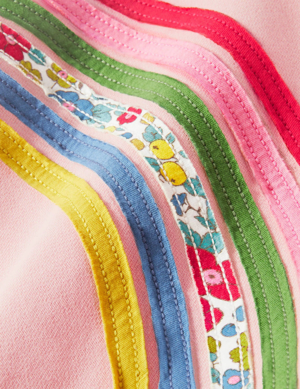 Rainbow Sweatshirt Dress-Boto Pink Rainbow