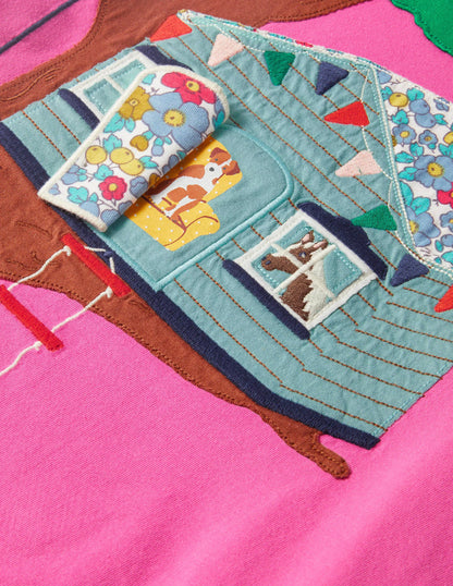 Lift The Flap Jersey Dress-Tickled Pink Tree House